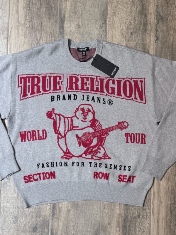 True Religion Red Buddha Crewneck
